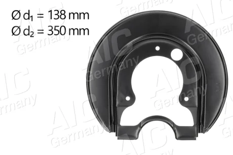 Захист диска гальмівного (заднього) (L) Audi A3/VW Golf IV 96-05 AIC 57845