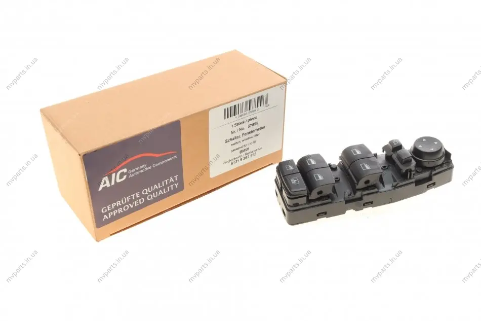 Кнопка склопідіймача BMW 3 (F30/F80) 11- (блок) AIC 57899 (фото 1)