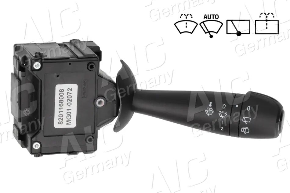 Перемикач підрульовий Dacia Dokker/Duster/Logan/Sandero 09- (склоочисники/омивач) AIC 75807 (фото 1)