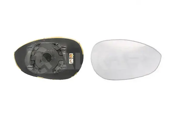 Скло дзеркала (з підігрівом) Fiat Punto 05-/500 07- (R) (опук.) ALKAR 6412547 (фото 1)