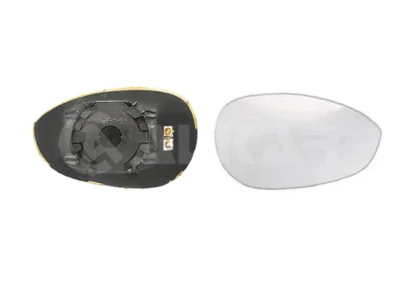 Скло дзеркала (з підігрівом) Fiat Punto 05-/500 07- (R) (опук.) ALKAR 6412547