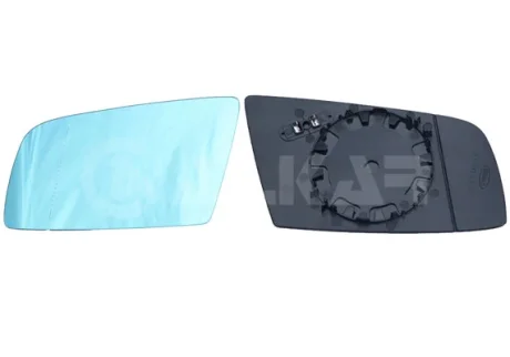 Скло дзеркала (з підігрівом) BMW 5 (E60/ E61) 02-10 (L) (синє) ALKAR 6471845