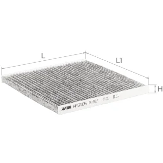 Фільтр салону Toyota Camry 01-05/Lexus ES/GX 01-09/RX 09-/Great Wall Hover M4 13- (вугільний) AF5085a ALPHA FILTER AF5085A