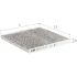 Фільтр салону Toyota Land Cruiser 03-/Camry 00-05/Prius 00-/Lexus GX 01-/RX/Subaru Legacy (вугільний) AF5117a ALPHA FILTER AF5117A (фото 1)