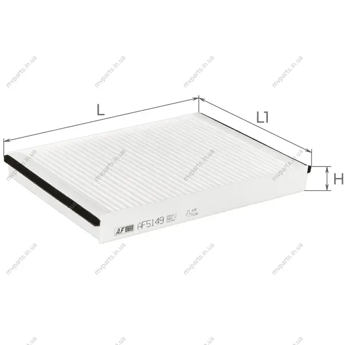 Фільтр салону MB C-class (W205)/E-class (W213) 14-/G-class (W463) 18-/M-class (W166) 11-15/GLE 15-18 ALPHA FILTER AF5149 (фото 1)