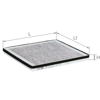 Фільтр салону Chery M11 11- (вугільний) AF5222a ALPHA FILTER AF5222A