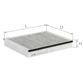 Фільтр салону Chery Tiggo 2.0 12-13 (вугільний) AF5225a ALPHA FILTER AF5225A