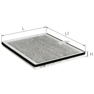 Фільтр салону Chery Elara 1.5-2.0 06- (вугільний) AF5240a ALPHA FILTER AF5240A