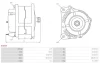 Генератор Fiat Brava/Doblo/Punto/Lancia Lybra 1.9D/JTD 98- (12V/100A) AS AS-PL A4043 (фото 5)