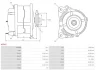 Генератор Nissan X-Trail 2.2 dCi 01-13 (12V/90A) AS AS-PL A5042 (фото 5)