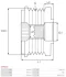 Шків генератора VW T5/T6/Caddy/Crafter 2.0TDI 09-, 6PK AS AS-PL AFP0033 (фото 4)