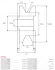Шків генератора Mitsubishi Pajero 3.2 00-13 AS AS-PL AP5004 (фото 4)