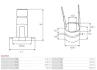 Кільце генератора (контактне) (30x16.4x6x7.8x7) AS AS-PL ASL9018 (фото 3)