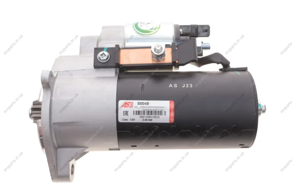 Стартер VW LT 2.5TDI 96-06 (2kw) (z=9) AS AS-PL S0049 (фото 1)