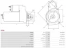 Стартер Ford Focus 1.4-1.6 Ti/16V 98-20 (12V/1.1kw) (z=10) AS AS-PL S0096 (фото 5)