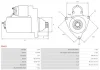 Стартер VW Touareg 2.5 R5 TDI 03-10 (2.2kw) (z=9) AS AS-PL S0403 (фото 5)