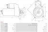 Стартер Fiat Doblo 1.6 01- (12V/1.1kw) (z=9) AS AS-PL S0524 (фото 5)