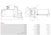 Стартер BMW 5 (G30/F90) 2.0i (B48/B46) 16- (12V/1.7kw) (z=11) AS AS-PL S0896S (фото 5)