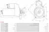 Стартер Opel Astra G/H/J/Combo/Insignia A 1.4-1.8 02- (12V/1.4kw) (z=9) AS AS-PL S1098S (фото 5)
