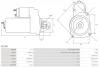 Стартер VW Caddy 1.6 96-00/Skoda Felicia 1.3/1.6 94-01 (0.8kw) (z=9) AS AS-PL S3199S (фото 5)