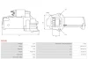 Стартер Ford Transit 2.2 TDCi RWD 11-18 (12V/2.2kw) (z=12) AS AS-PL S3218S (фото 5)