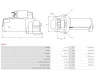 СтартерMitsubishi Lanser 2.0 DI-D 08/Dodge Journey 2.0 CRD 08- (12V/2.0KW) (z=22) AS AS-PL S5143 (фото 5)
