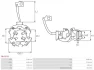 Щіткотримач стартера Kia Rio 1.4/1.6 05-11 (d=68mm) (STANDARD LINE) AS AS-PL SBH1012 (фото 2)