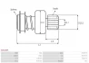 Бендикс стартера Fiat Doblo/Opel Astra H 1.3D 03- (z=9) (PREMIUM LINE) AS AS-PL SD0135P (фото 4)