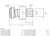 Бендикс стартера VW Caddy III 2.0 SDI 04-10 (z=10) AS AS-PL SD0169 (фото 4)