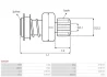 Бендикс стартера VW Caddy III/IV/T5/T6 1.9/2.0 TDI 04-20 (z=) AS AS-PL SD0187 (фото 4)