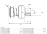 Бендикс стартера Ford Transit/Citroen Jumper 2.2TDCi/2.2HDi 06- (z=12) (PREMIUM LINE) AS AS-PL SD3128P (фото 4)