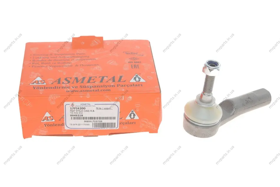 Наконечник тяги рульової Fiat Bravo/Stilo 01-14 ASMETAL 17FI4200 (фото 1)