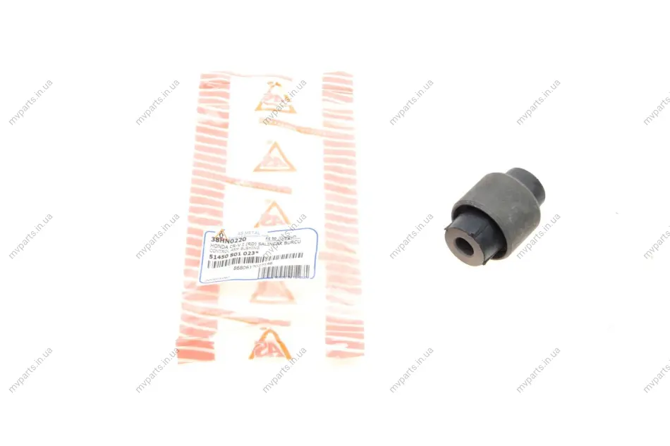 Сайлентблок важеля (переднього/зверху) Honda Civic/CR-V 95-02 ASMETAL 38HN0220 (фото 1)