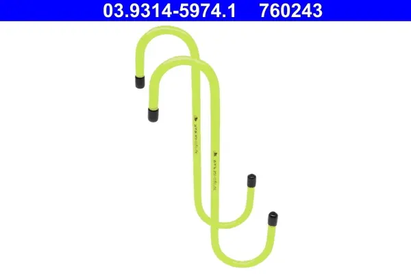 Гачок для заміни гальмівного супорта (к-кт 2 шт) 03.9314-5974.1 ATE 03-9314-5974-1 (фото 1)