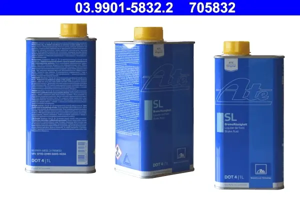 Рідина гальмівна DOT4 (1L) 03.9901-5832.2 ATE 03-9901-5832-2 (фото 1)