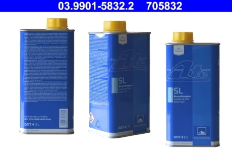 Рідина гальмівна DOT4 (1L) 03.9901-5832.2 ATE 03-9901-5832-2