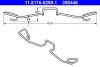 Планка супорта (переднього) прижимна (к-кт) Audi A6 97-05 (Ate) 11.8116-0299.1 ATE 11-8116-0299-1 (фото 1)