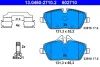 Колодки гальмівні (передні) BMW 1 (E81/E82/E87/E88) 04-13 (Trw) 13.0460-2710.2 ATE 13-0460-2710-2 (фото 1)