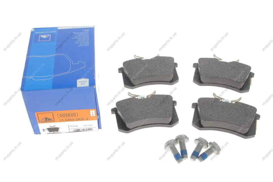 Колодки гальмівні (задні) VW Caddy 04-15/Golf 97-16/Passat B5 96-05/Skoda Fabia/Citroen/Peugeot 99- (Lucas/TRW) 13.0460-2820.2 ATE 13-0460-2820-2 (фото 1)