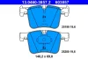 Колодки гальмівні (передні) BMW 1 (F20)/2 (F22)/3 (F30)/4 (F32)/ X3 (F25) 11- (Bosch) 13.0460-3857.2 ATE 13-0460-3857-2 (фото 1)