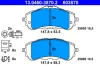 Колодки гальмівні (передні) Citroen Berlingo 18-/Peugeot 308 13-/Partner 18- 13.0460-3870.2 ATE 13-0460-3870-2 (фото 1)