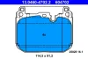 Колодки гальмівні (передні) BMW 1(F40)/2 (F44)/ X1 (F48)/X2 (F39) 18- (Brembo) 13.0460-4702.2 ATE 13-0460-4702-2 (фото 1)