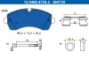 Колодки гальмівні (передні) MB Sprinter (W906/W907/W910) 210-519CDI/VW Crafter 30-35/30-50 06- (спарка) (BREMBO) 13.0460-4725.2 ATE 13-0460-4725-2 (фото 1)