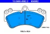 Колодки гальмівні (передні) Porsche Cayenne 02-10/VW Touareg 02-18/MB G-class (W463) 18- 13.0460-4992.2 ATE 13-0460-4992-2 (фото 1)