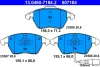 Колодки гальмівні (передні) VW Caddy/Golf/Jetta/Passat/Touran/Skoda Fabia/Octavia 03- (ушки вниз) (Ate) 13.0460-7184.2 ATE 13-0460-7184-2 (фото 1)