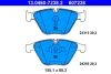 Колодки гальмівні (передні) BMW 3 (E90/E91) 04-13/X1 (E84) 09-15 (Ate) 13.0460-7238.2 ATE 13-0460-7238-2 (фото 1)