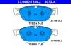 Колодки гальмівні (передні) Audi A6/A7/A8 10-18 (Ate) 13.0460-7334.2 ATE 13-0460-7334-2 (фото 1)