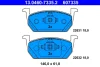 Колодки гальмівні (передні) Audi A1 18-/Seat Leon 12-/Ibiza/VW Polo 17- (VW) 13.0460-7335.2 ATE 13-0460-7335-2 (фото 1)