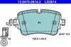 Колодки гальмівні (задні) Audi A6/A7/A8/Q7/Q8/VW Touareg 16- Ceramic 13.0470-2614.2 ATE 13-0470-2614-2 (фото 1)
