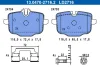 Колодки гальмівні (задні) BMW 5 (G30,G31)/7 (G11,G12)/X5 (G05)/X6 (G06) 17- (Lucas/TRW) Ceramic 13.0470-2716.2 ATE 13-0470-2716-2 (фото 1)